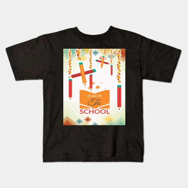 back to school Kids T-Shirt by Gigart